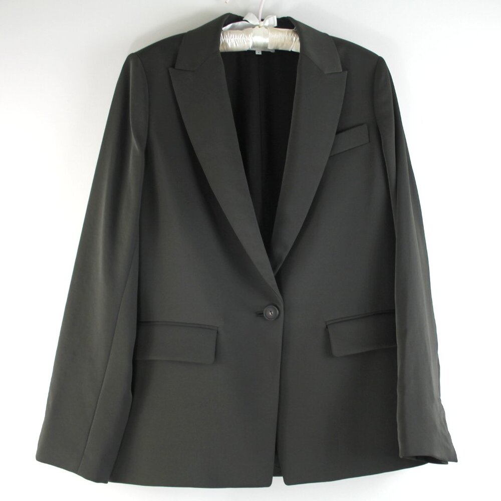 Vince Boyfriend Single Breasted Laurel Olive Green One Button Blazer Jacket 8